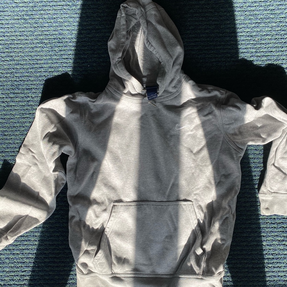 Gray Nike hoodie